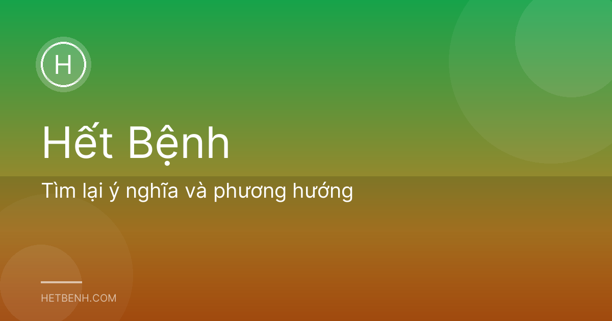 Tìm lại ý nghĩa và phương hướng